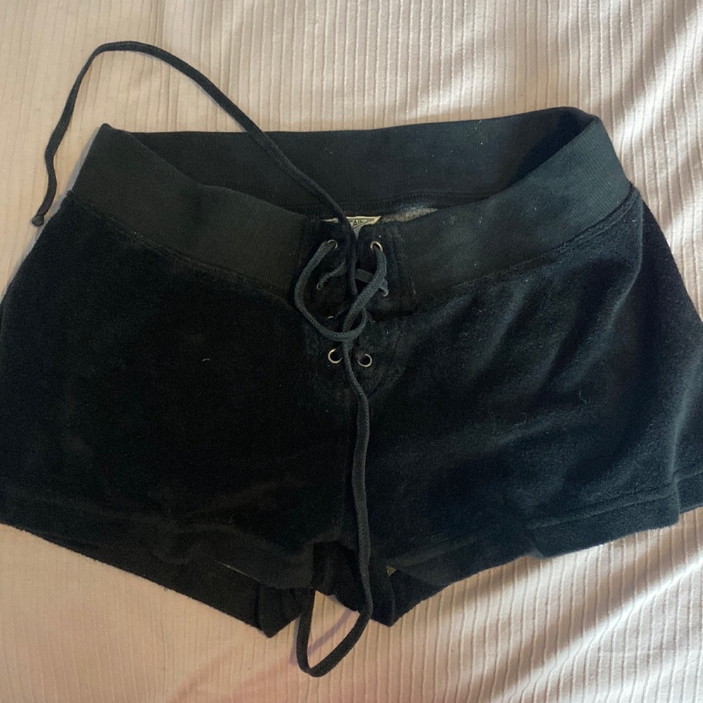 hardail black towel shorts
